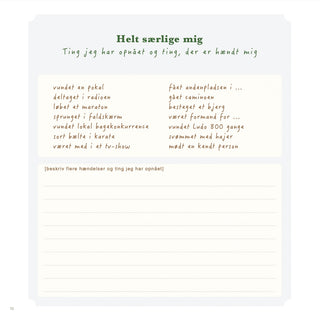 Das Buch über mein Leben – Geschichten aus einem Leben, Fülle dich selbst aus