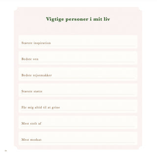 Das Buch über mein Leben – Geschichten aus einem Leben, Fülle dich selbst aus