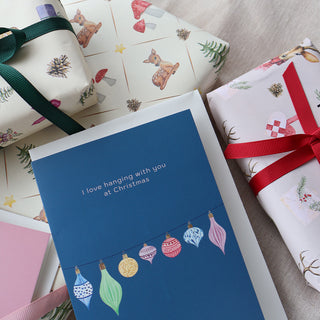 Foldet kort, Hanging Baubles