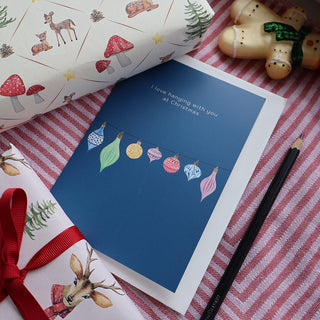 Foldet kort, Hanging Baubles