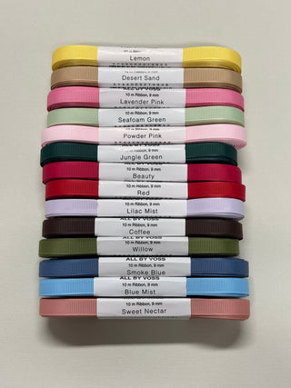 Geschenkband, 9 mm gerippt, 10 m