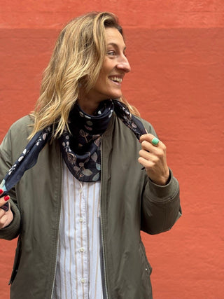 Bomuldstørklæde, Authumn Blues