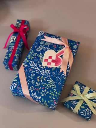 Gavepapir, 5 m, Winter Leaf