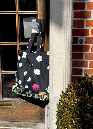 Totebag, Black Daisy