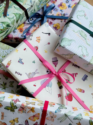 Geschenkband, 9 mm gerippt, 10 m