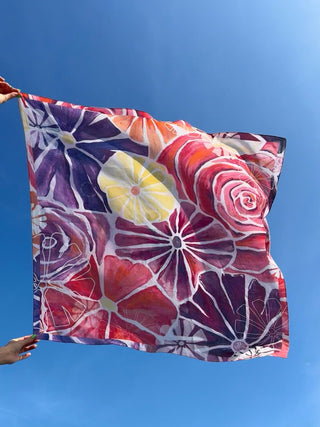 Bomuldstørklæde, Red Flora Galore