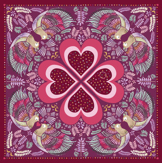 Bomuldstørklæde, Love Dove, Pink