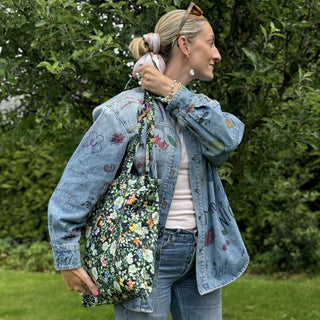 Einkaufstasche, 100 % Baumwolle, Papillon