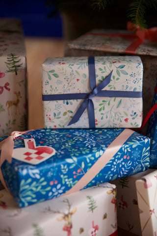 Gavepapir, 5 m, Winter Leaf