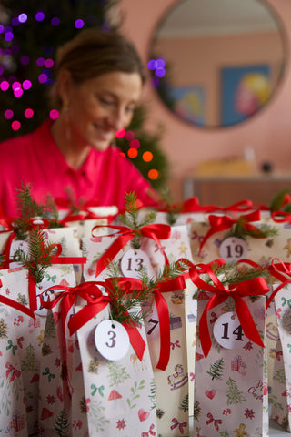 Gavemærker, 24 stk, Christmas Countdown