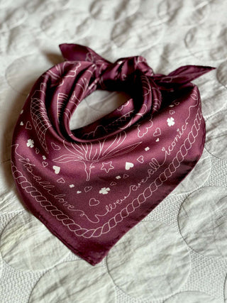 Silketørklæde, Iconic Silk, wine