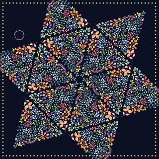 Silketørklæde, Star Dust Navy