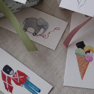 Geschenkanhänger, 10 Stück, Elefant